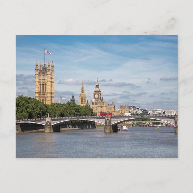 Palace of Westminster & Lambeth Bridge Vykort (Framsida)