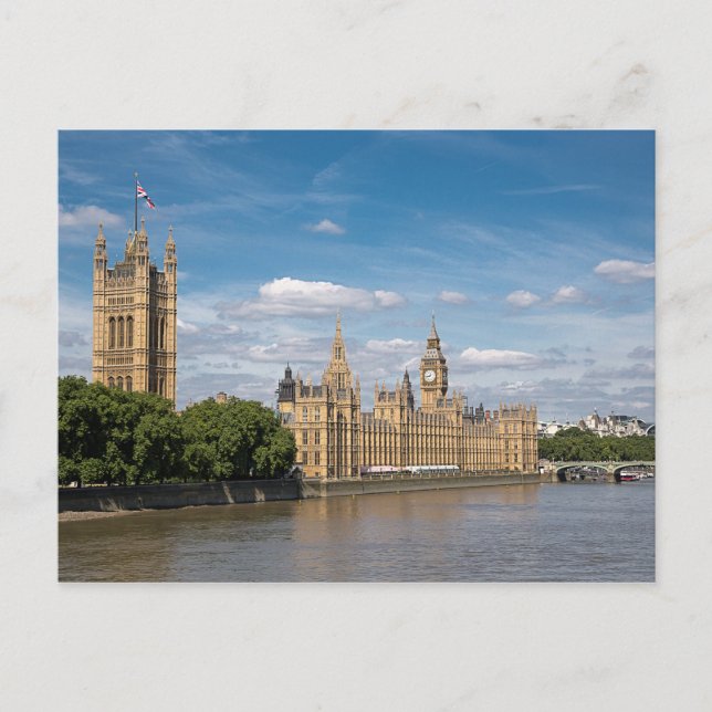 Palace of Westminster & Lambeth Bridge Vykort (Framsida)