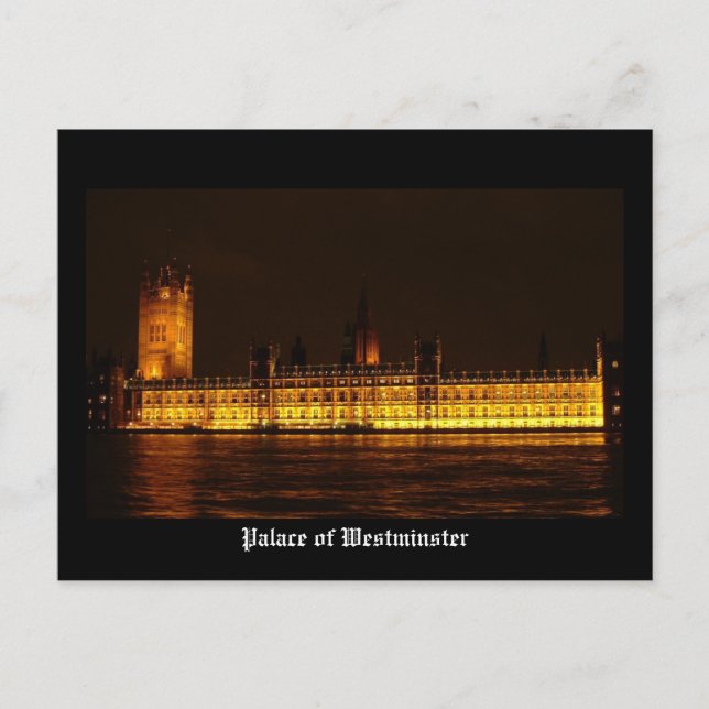 Palace of Westminster Vykort (Framsida)