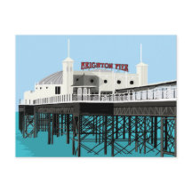 Palace Pier Brighton vykort