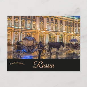 Palace Square i Sankt Petersburg, Ryssland Vykort