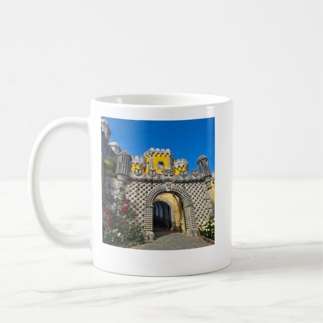 Palácio da Pena) i Sintra, Portugal.  Kopp (Vänster)