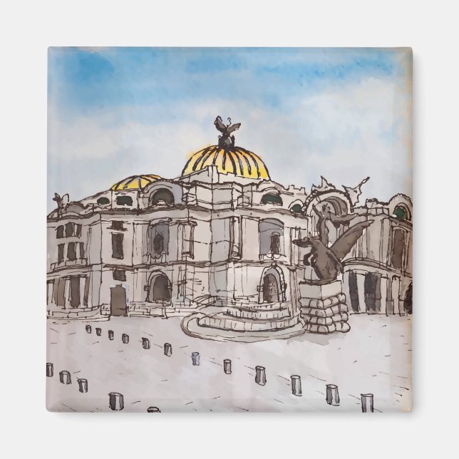 Palacio de Bellas Artes, Mexico City Magnet (Framsidan)