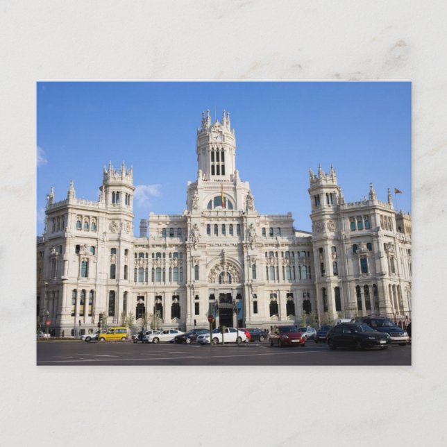 Palacio de Comunicaciones i Madrid Vykort (Framsida)