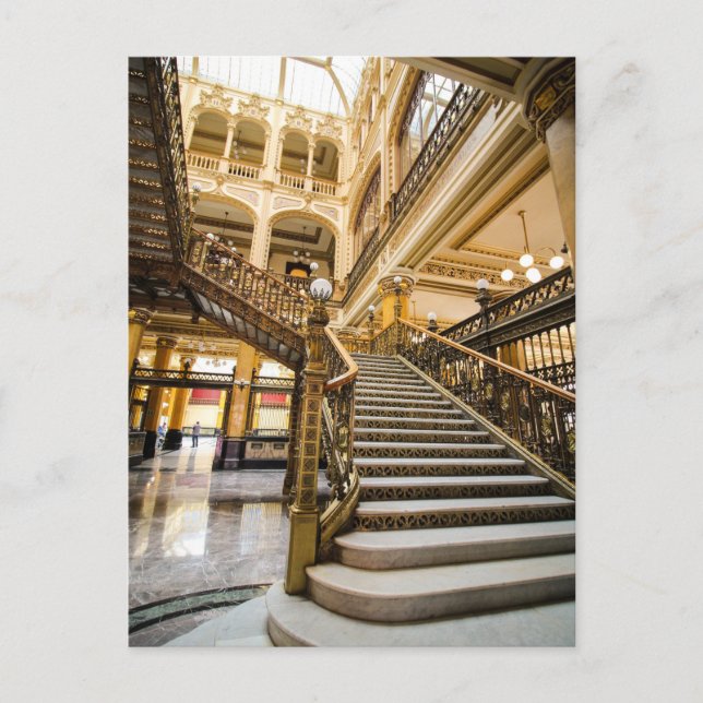 Palacio de Correos Mexico City Trappa Vykort (Framsida)