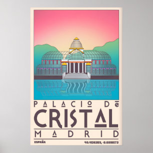 Palacio De Cristal Affisch Djärv Geometri och Lugn