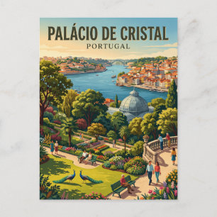 Palácio de Cristal Trädgårdar Portugal Vykort