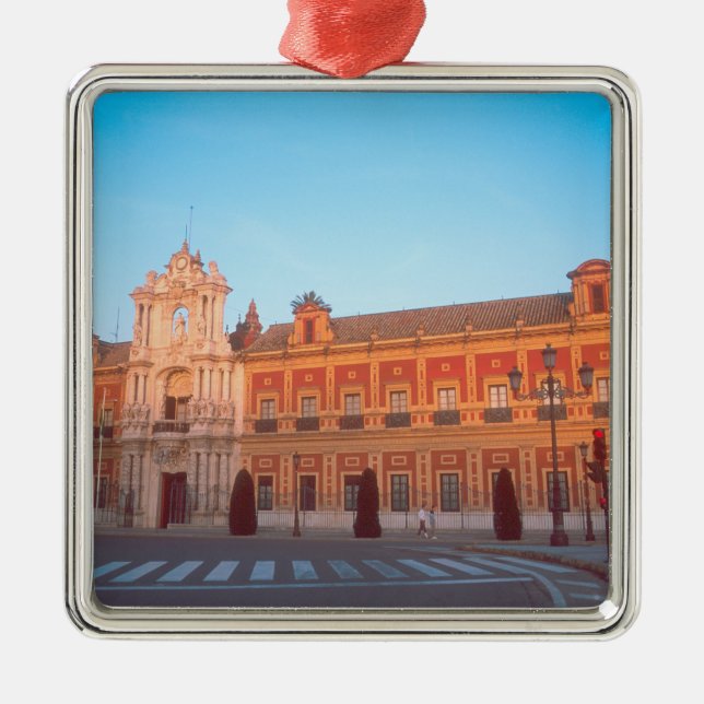 Palacio de Telmo i Sevilla, Spanien säte för Julgransprydnad Metall (Framsidan)