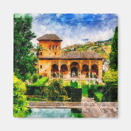 Palacio del Partal, Alhambra, Granada, Spanien. Magnet