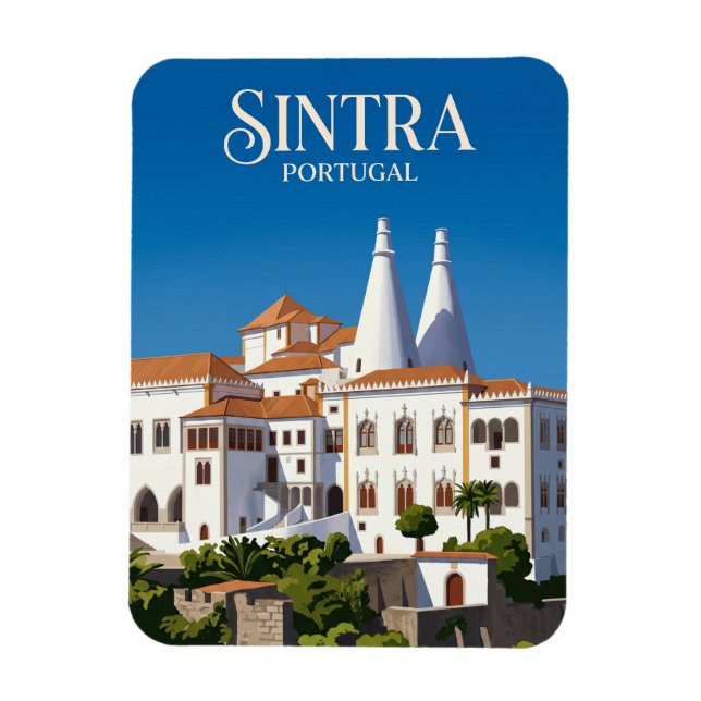 Palácio Nacional de Sintra Portugal Magnet (Vertikal)