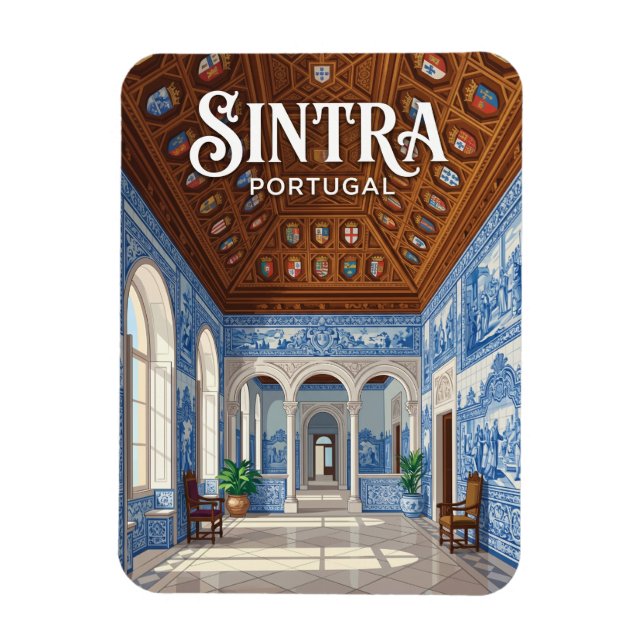 Palácio Nacional de Sintra Portugal Magnet (Vertikal)