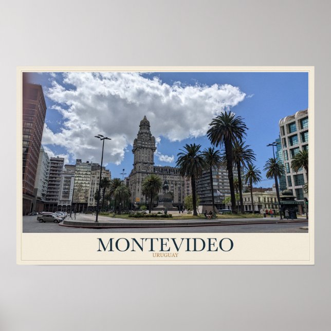 Palacio Salvo i Montevideo Poster (Framsidan)