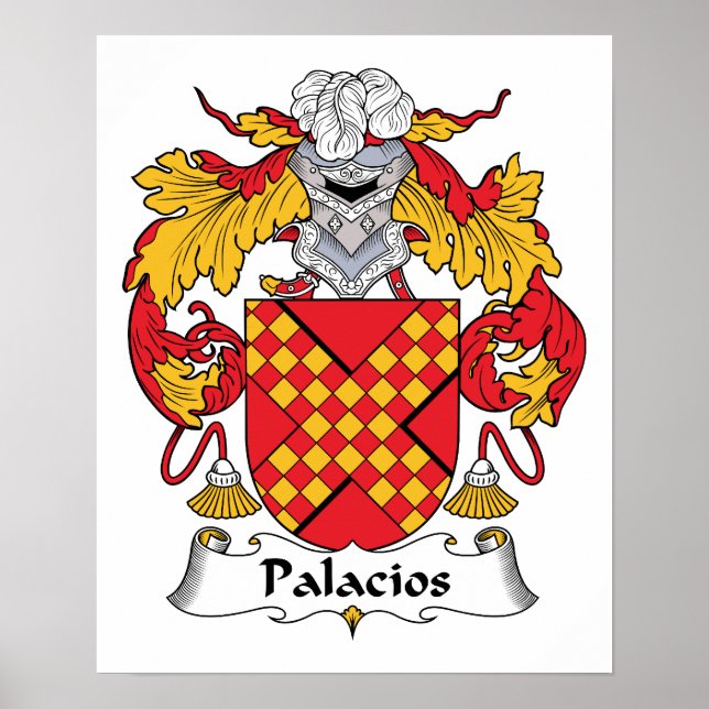 Palacios Family Crest Poster (Framsidan)