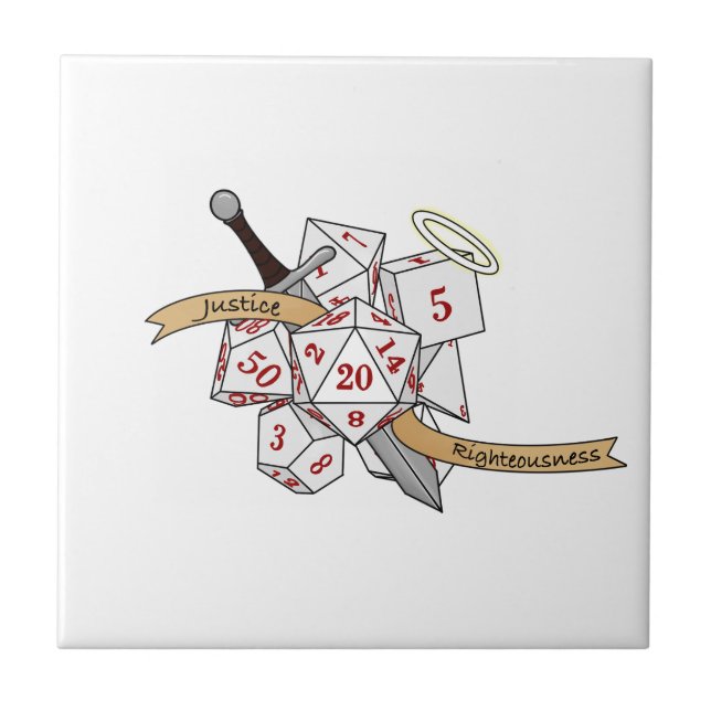 Paladin Dice Design Kakelplatta (Framsidan)