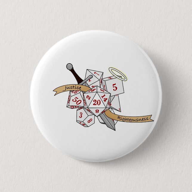 Paladin Dice Design Knapp (Framsida)