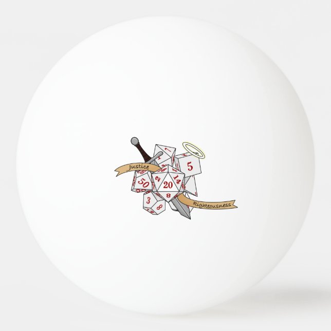 Paladin Dice Design Pingisboll (Framsidan)