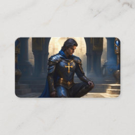 Paladin of the Supplicant Prayer Bookmark Visitkort