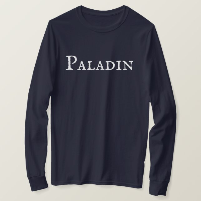 "Paladin" RPG Tabletop Games Manar-Shirt T Shirt (Design framsida)
