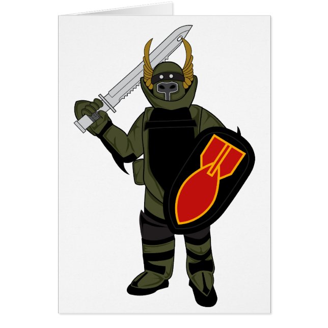 Paladinen bombarderar kostymen hälsningskort (Framsidan)