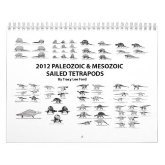 Palaeozoic 2012 och Mesozoic seglade Tetrapods Kalender
