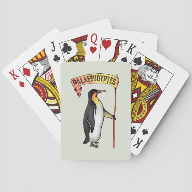 Palaeudyptes Utdödar Penguin Casinokort (Baksidan)