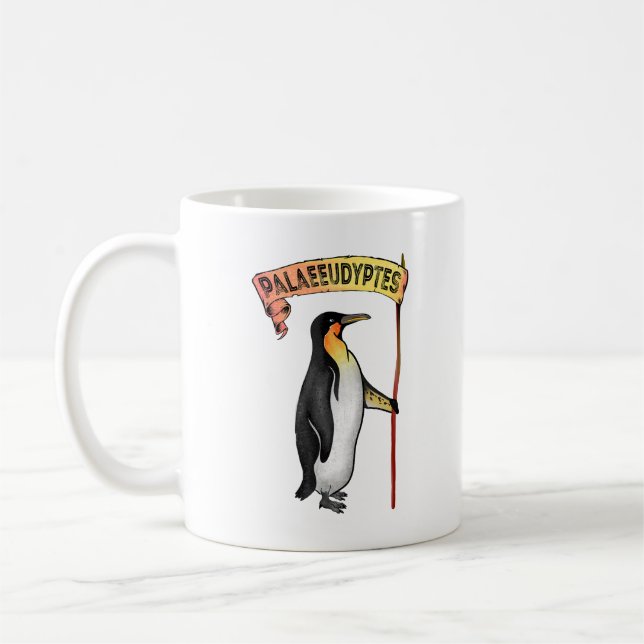 Palaeudyptes Utdödar Penguin Kaffemugg (Vänster)