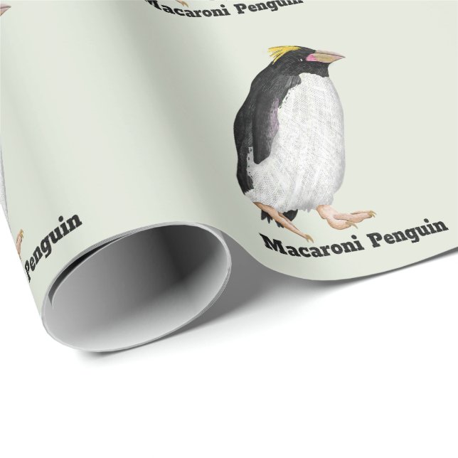 Palaeudyptes Utdödar Penguin Presentpapper (Rullad Hörn)