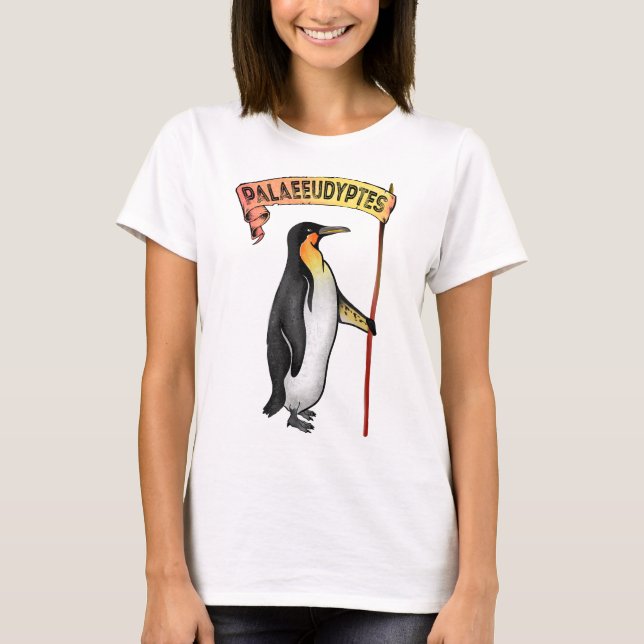 Palaeudyptes Utdödar Penguin T Shirt (Framsida)
