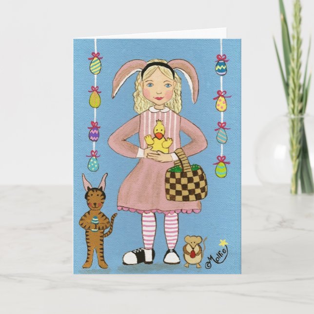 Pålagt ditt kaninöron! helgkort (Framsida)