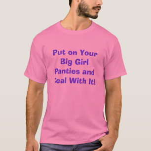 Pålagt ditt stora flickaunderbyxor och avtal med t shirt