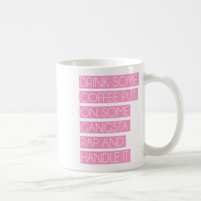 Pålagt rappar någon Gangsta muggen Kaffemugg (Höger)
