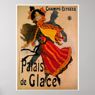Palais De Glace, art nouveauannonsering 1896 Poster