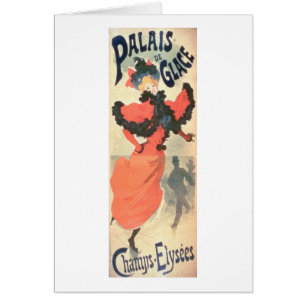 Palais de Glace, mästare Elysees, Paris, 1894 Hälsningskort