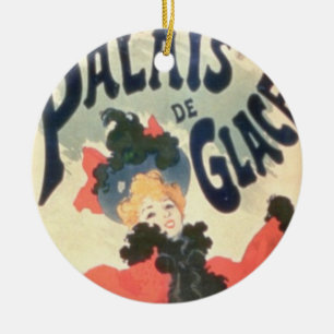 Palais de Glace, mästare Elysees, Paris, 1894 Julgransprydnad Keramik