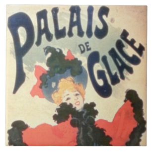 Palais de Glace, mästare Elysees, Paris, 1894 Kakelplatta
