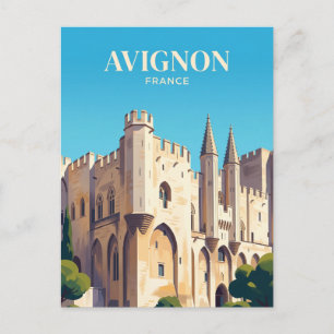 Palais des Papes Frankrike Vykort
