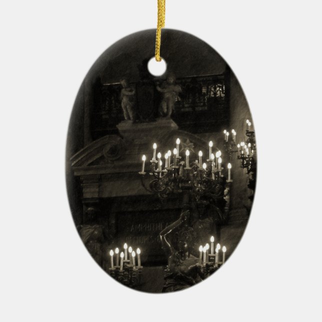 Palais Garnier Paris Frankrike Julgransprydnad Keramik (Framsidan)