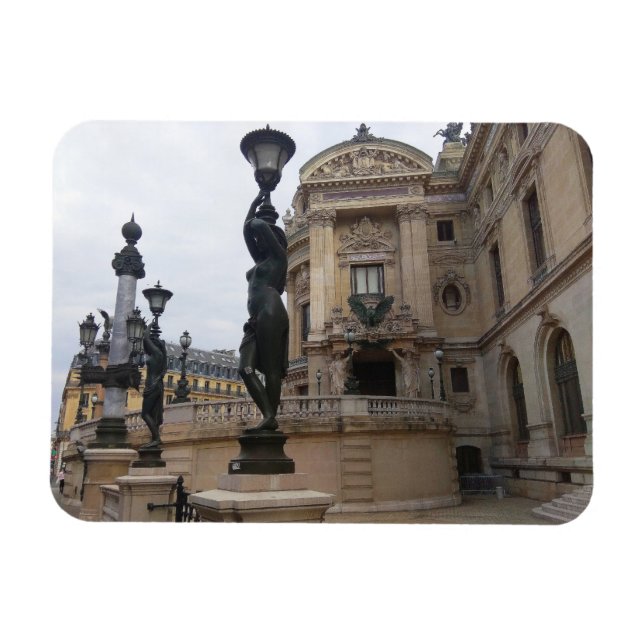 Palais Garnier. Paris. Frankrike. Magnet (Horisontell)