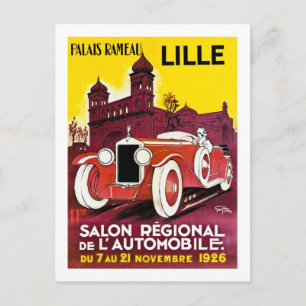 Palais Rameau - Lille - Automobile Ad - 1926 Vykort