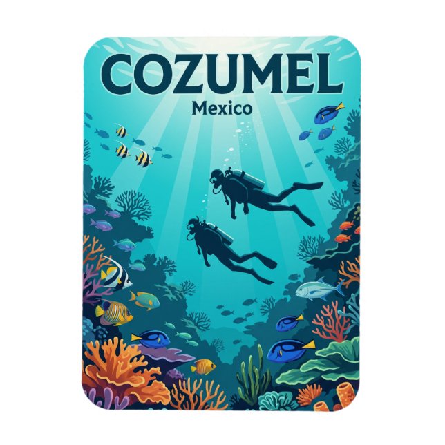 Palancar Reef, Cozumel Mexiko Magnet (Vertikal)