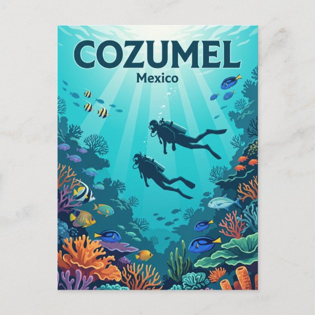 Palancar Reef, Cozumel Mexiko Vykort (Framsida)