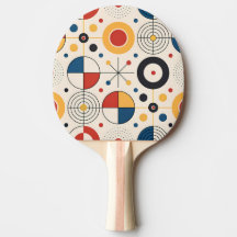Palas de ping pong diseño geométrico