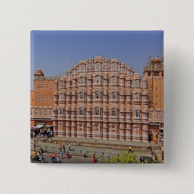 Palats av vindarna (Hawa Mahal), Jaipur, Indien, Knapp (Framsida)