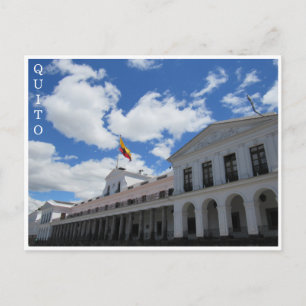 palats carondelet quito vykort