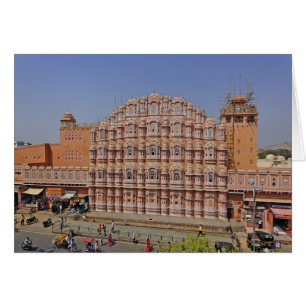 Palats för vindarna (Hawa Mahal), Jaipur, Indien, Hälsningskort