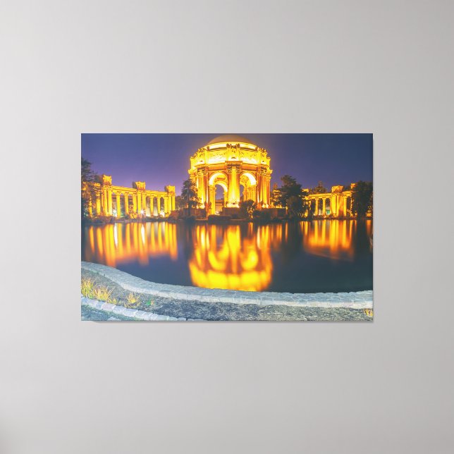 Palatset Fine Art Natt Canvastryck (Framsida)