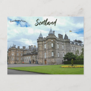 Palatset Holyroodhouse Edinburgh Skottland Vykort