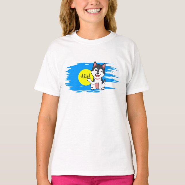 Palau Alii! (Hej!) Kids T-Shirt (Framsida)