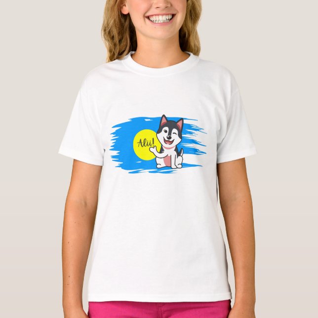 Palau Alii! (Hej!) Kids T-Shirt (Framsida)