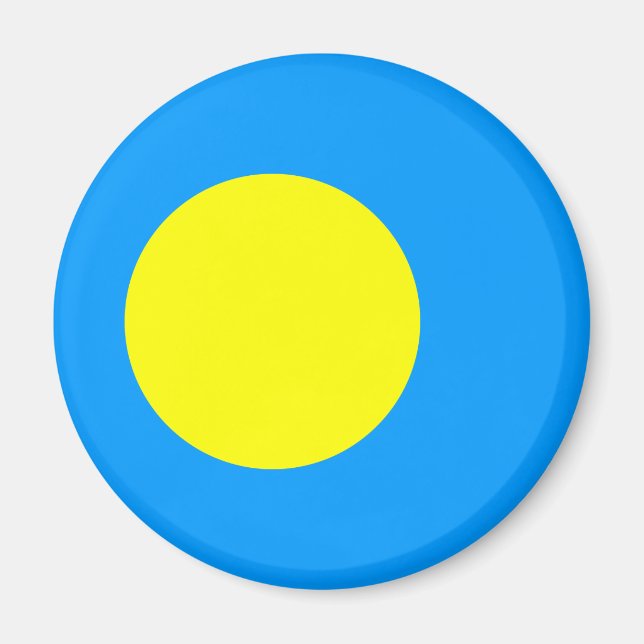 Palau flag magnet (Framsidan)